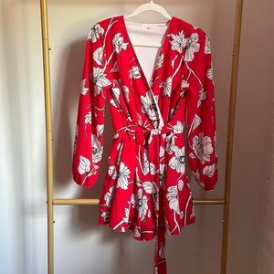 Copper Key Floral Romper